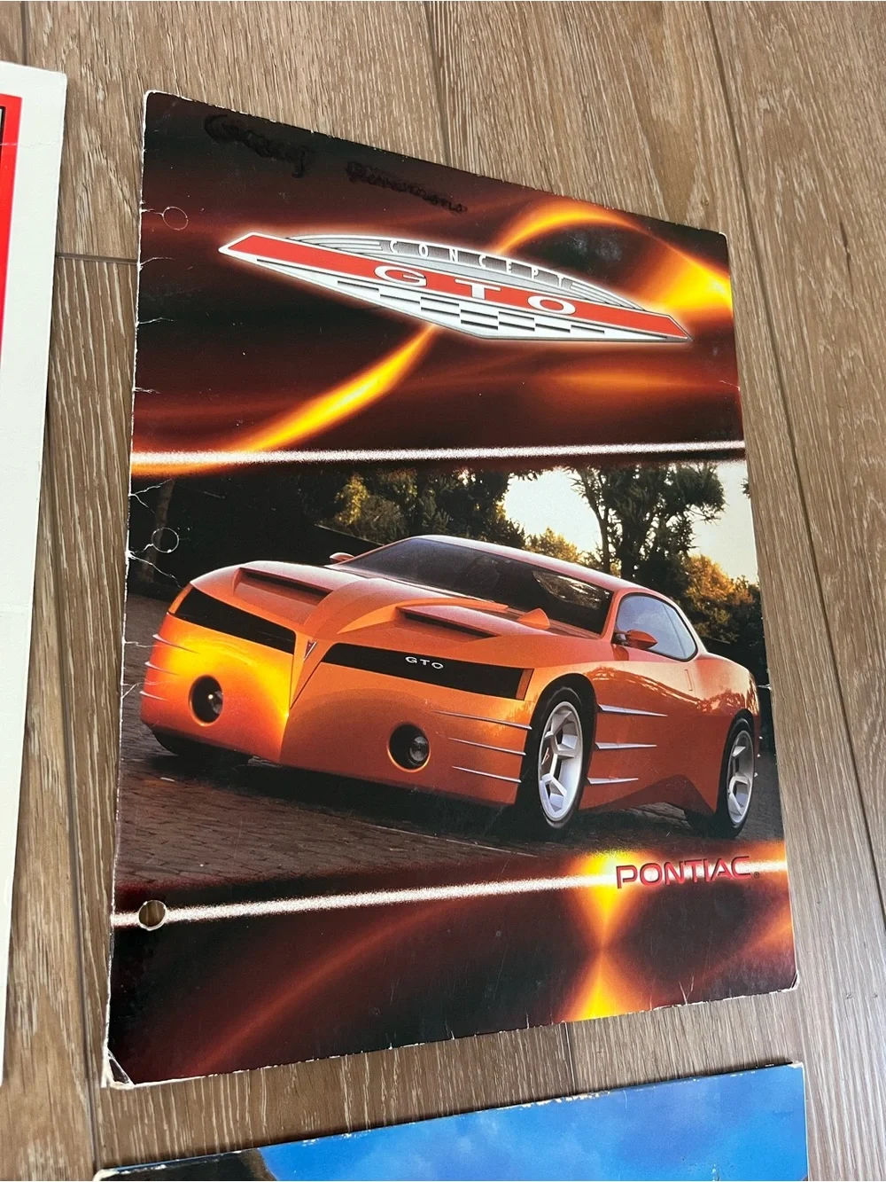 Vintage trapper keeper folder bundle Bald Eagle/football, Pontiac GTO, Kirby